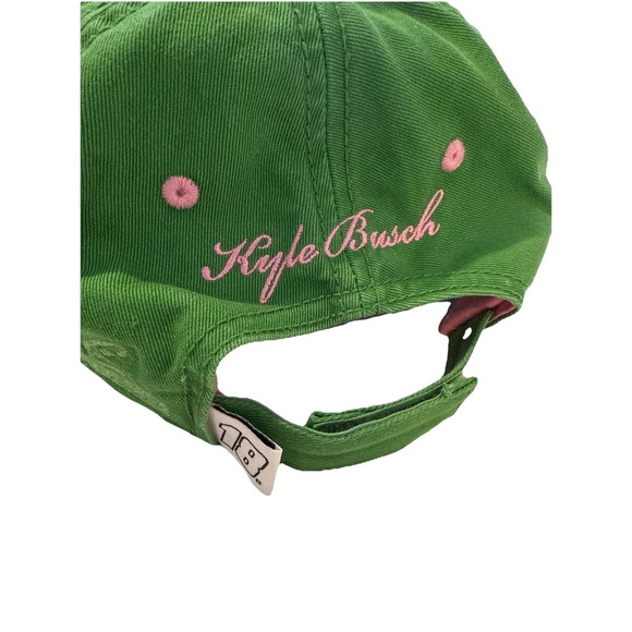 Kyle Busch #18 M&M's Racing Hat Chase Authentics NASCAR Adjustable Cap Green M&M - Picture 4 of 9